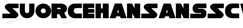 SuorceHanSansSCVF No字体转换